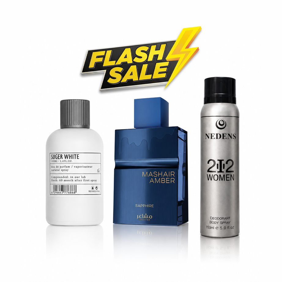 فلاش سيل عطرين + مزيل عرق (Aro-Fac sugar + Rayhaan Fresh Wave)