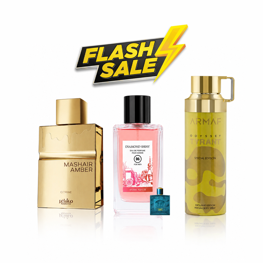 فلاش سيل عطرين + مزيل عرق (MASHAIR AMBER CITRINE + DIAMOND SHINY 06)