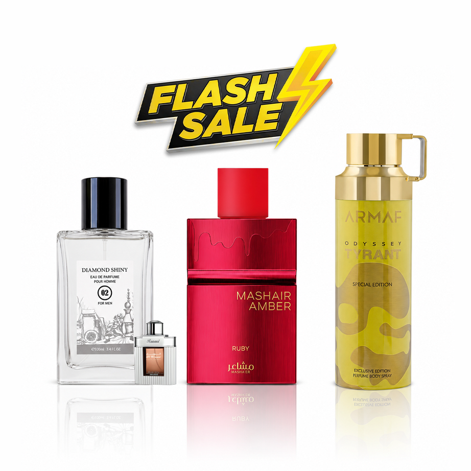 فلاش سيل عطرين + مزيل عرق (MASHAIR AMBER RUBY + DIAMOND SHINY 02)