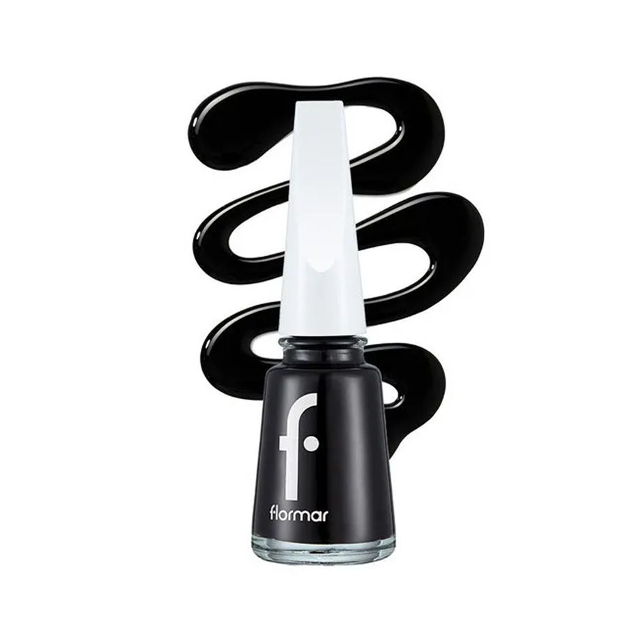 Flormar Nail Enamel 313 Black Minimalism مناكير فلورمار