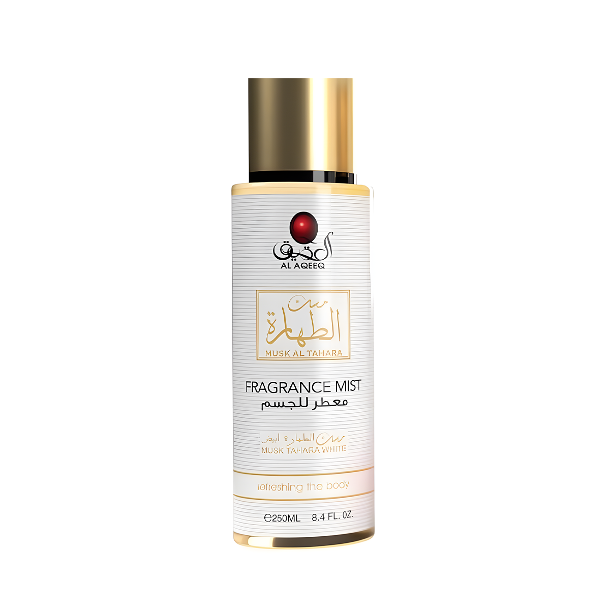 معطر جسم - مسك الطهارة أبيض من العقيق (250مل)