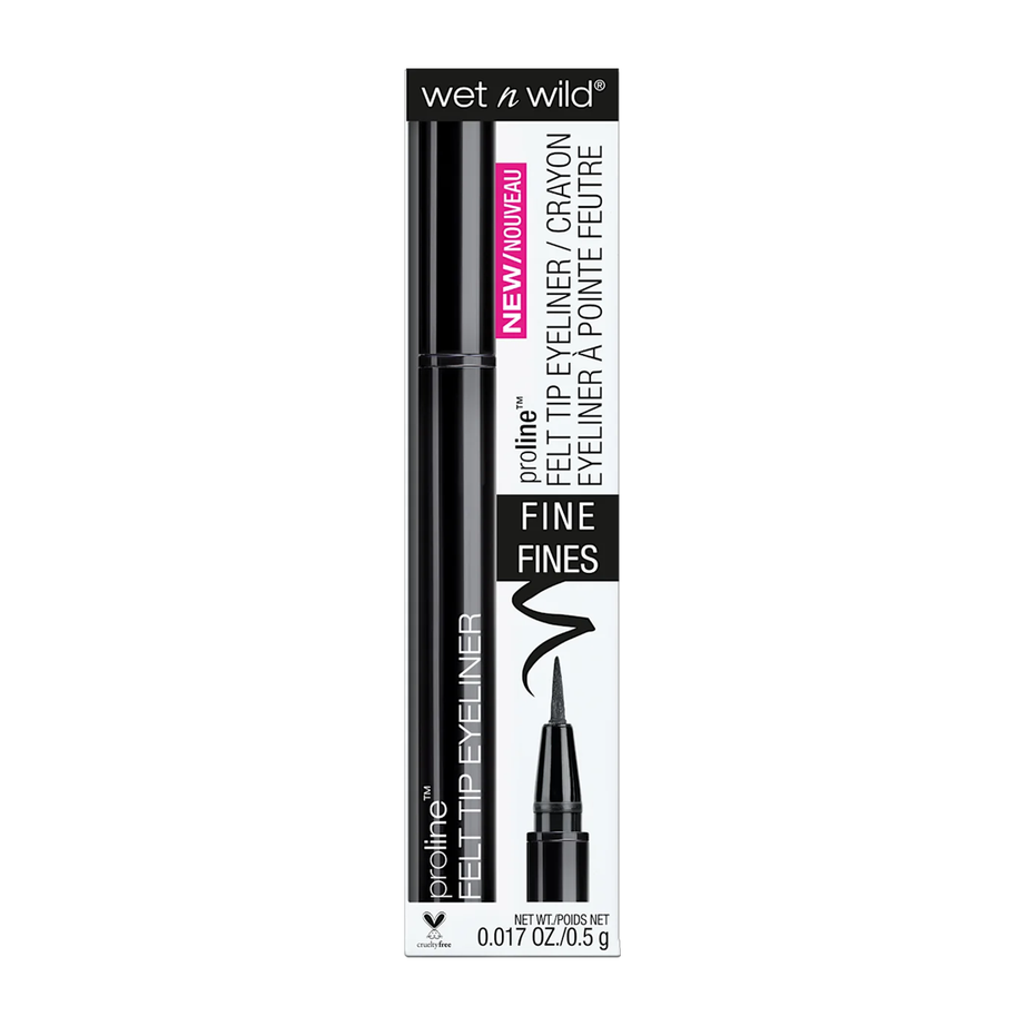 Wet n Wild ProLine Felt Tip Eyeliner - E8752 آيلاينر برو لاين بقلم فلت أسود